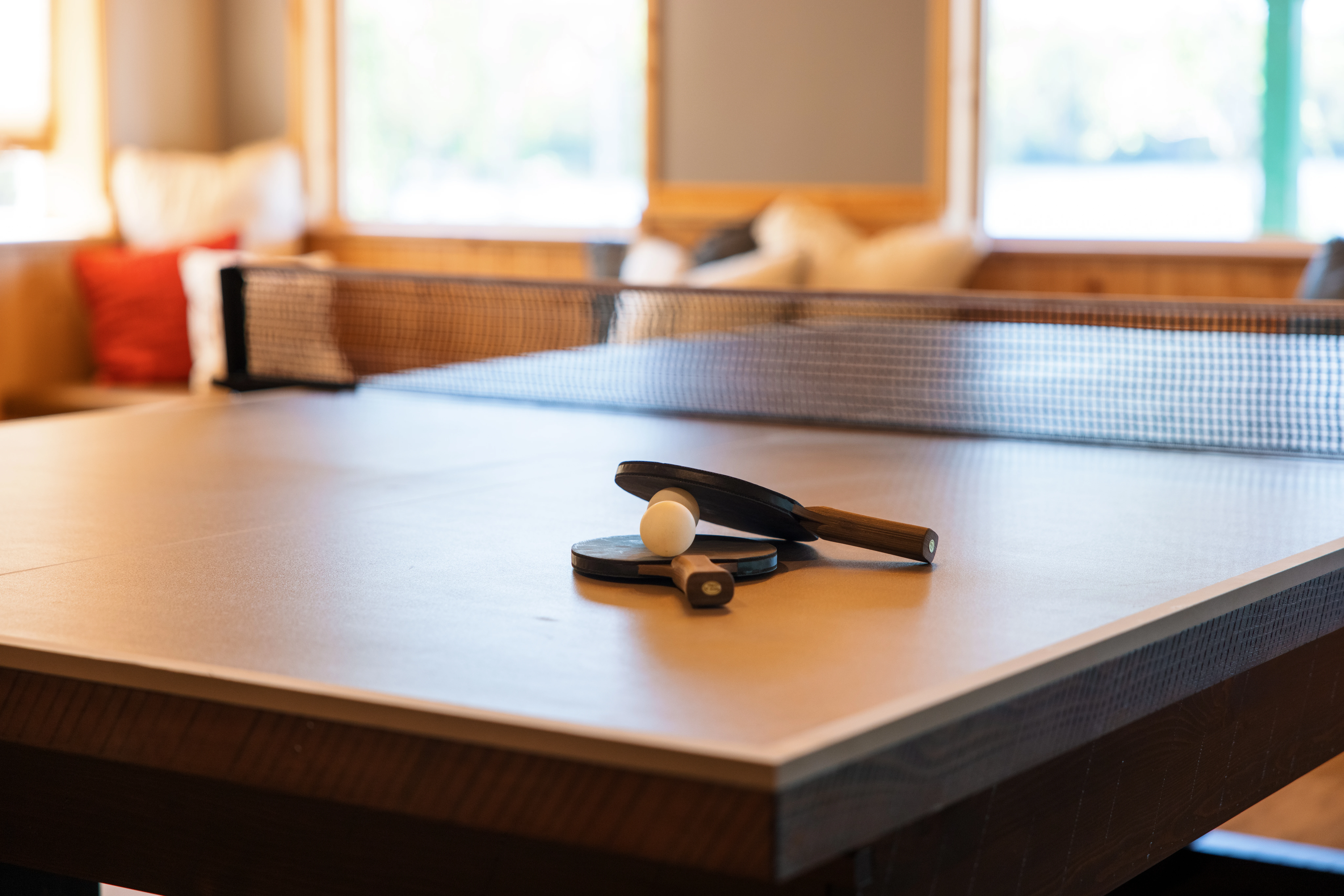 Game room at the lodge.